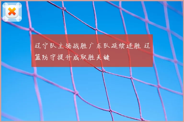 辽宁队主场战胜广东队延续连胜 辽篮防守提升成取胜关键